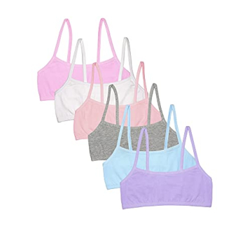Fruit of the Loom Girls' Cotton Spaghetti Strap Sport Bra - Ultimate Comfort for Young Girls