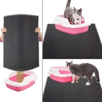 Pieviev Cat Litter Mat Double Layer Waterproof Urine Proof