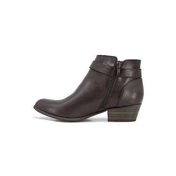 UNIONBAY Women's Tahoe Ankle Boot, Dark Brown, 6.5