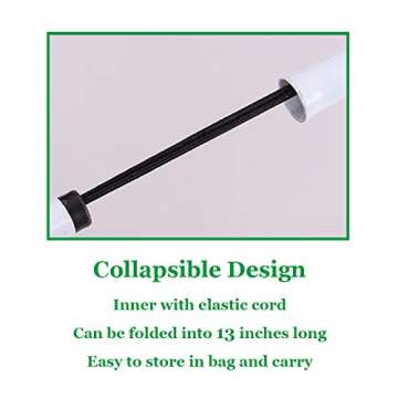 Folding Cane Blind Stick Walking Cane White for The Blind Person Visually Impaired Gadgets Collapsible Cane Mobility Stick Telescoping Canes Accessories for Blind Women Men Gifts (49 inch)