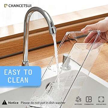 25 PCS Clear Plastic Desk Drawer Divider, Organizer Trays, Storage Bins, Bathroom Drawer Organizers for Makeup, Bedroom, Office, Kitchen Divider Utensils, 4 Sizes