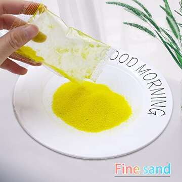 WYOMER Art Sand Colored Sand Art Kit Art Sand Scenic Sand Wedding Sand for Kids' Arts & Crafts, Sand Play DIY Drawing Sandbox Decorations and Crafty Collection Sand Bottles 1.9Lb,10 Colors