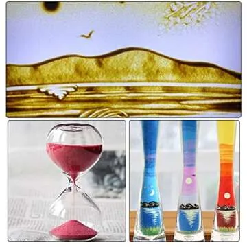 WYOMER Art Sand Colored Sand Art Kit Art Sand Scenic Sand Wedding Sand for Kids' Arts & Crafts, Sand Play DIY Drawing Sandbox Decorations and Crafty Collection Sand Bottles 1.9Lb,10 Colors