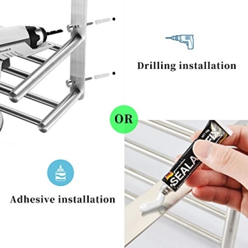 Modern 3-Tier Stainless Steel Bathroom Towel Rack