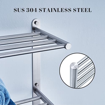 Modern 3-Tier Stainless Steel Bathroom Towel Rack