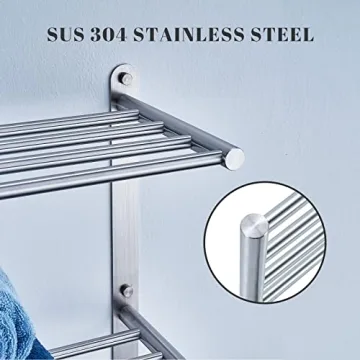 Modern 3-Tier Stainless Steel Bathroom Towel Rack