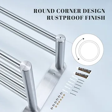 Modern 3-Tier Stainless Steel Bathroom Towel Rack