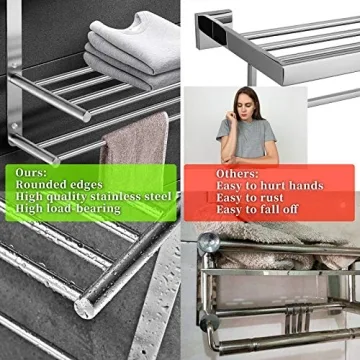 Modern 3-Tier Stainless Steel Bathroom Towel Rack
