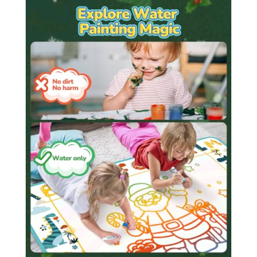 TECJOE Water Doodle Mat - Mess-Free Creative Fun for Kids