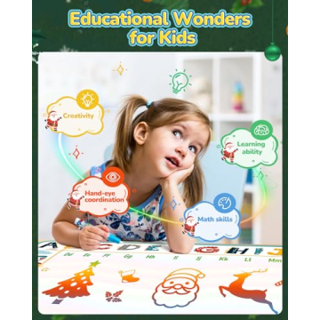 TECJOE Water Doodle Mat - Mess-Free Creative Fun for Kids