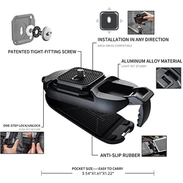 PGYTECH Beetle Camera Clip for DSLR and Action Cameras