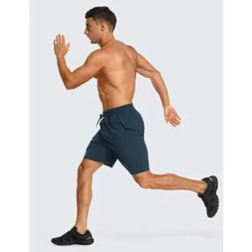 CRZ YOGA Men's Workout Shorts - Quick Dry and Comfortable Athletic Wear