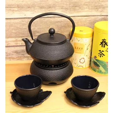 Japanese Antique Hobnail Iron Teapot Set Gift