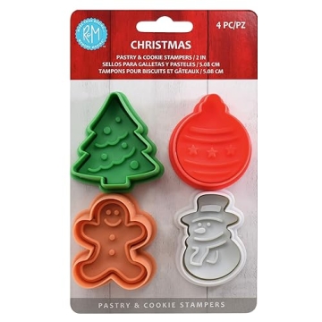 R&M Christmas Pastry & Cookie Cutter Set - Festive Holiday Shapes for Baking