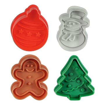 R&M Christmas Cookie Cutter Set - Fun Holiday Shapes