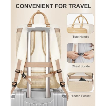 MATEIN 52L Carry on Backpack with USB Port for Women