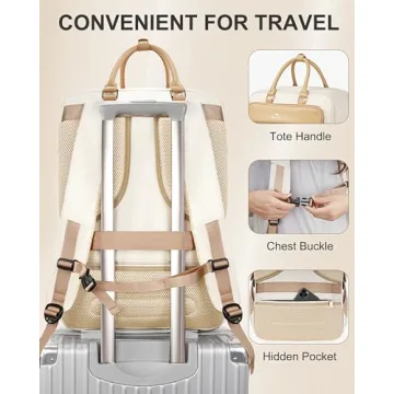 MATEIN 52L Carry on Backpack with USB Port for Women