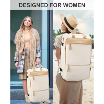 MATEIN 52L Carry on Backpack with USB Port for Women