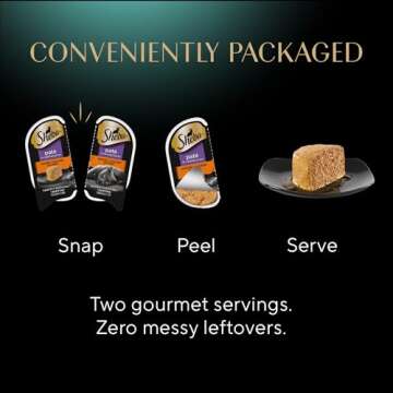 Sheba Perfect Portions Wet Cat Food Pate Savory Chicken Entree and With Sustainable Salmon Variety Pack, 2.6 oz., Twin-Pack Trays (6 Count, 12 Servings) (Pack of 2)