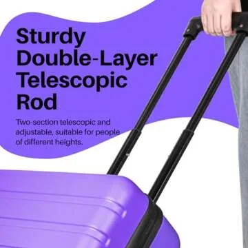 AnyZip 21" Carry On Luggage with USB Port & TSA Lock