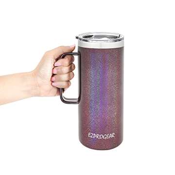 Ezprogear 32 oz Stainless Steel Coffee Mug Tumbler with Handle