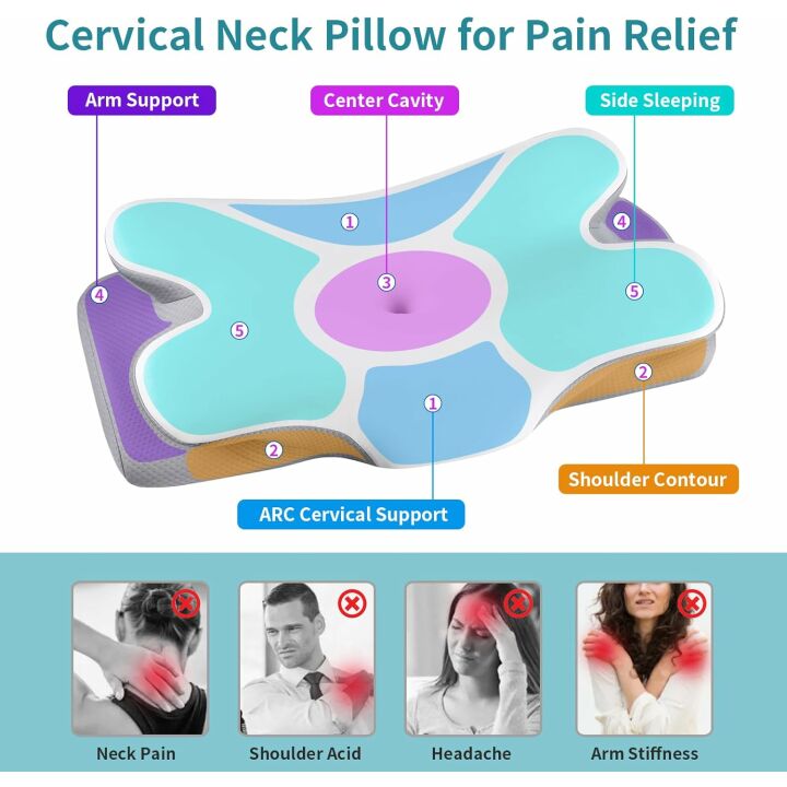 Ergonomic Cervical Neck Pillow for Better Sleep