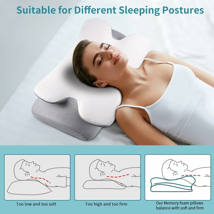 Ergonomic Cervical Neck Pillow for Better Sleep