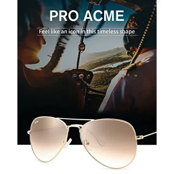Pro Acme Classic Aviator Sunglasses HD Lenses Durable