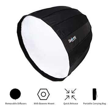 Selens 47.2" Umbrella Hexadecagon Softbox for Photographers