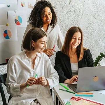 Vibrant Sunacme 35 Color Felt Tip Pens for Art & Journaling