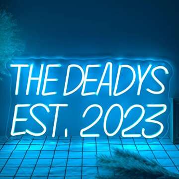 Brochao Custom Led Neon Signs for Wall, Home, Office, Neon Light Design for Wedding, Engagement, Christmas, Party Decor，Neon Light Signs Gift for Girlfriend, Children，40" Length,1 Row Text