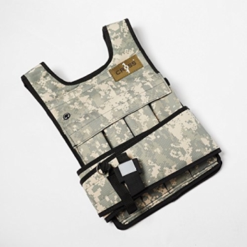 Adjustable Camouflage Weighted Vest for Fitness Enthusiasts