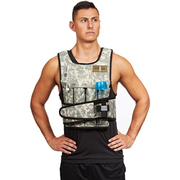 Adjustable Camouflage Weighted Vest for Fitness Enthusiasts