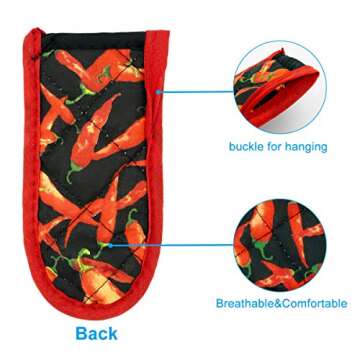 Evoio Cast Iron Skillet Handle Covers, Pot Handle Covers Heat Resistant, Heat Resistant Pan Pot Skil...