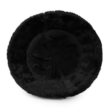 Umeepar Winter Faux Fur Fuzzy Bucket Hat for All