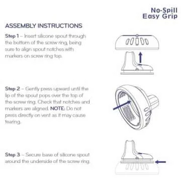 Nuby 2 Pack Sippy Cups - Soft Spout & Easy Grip