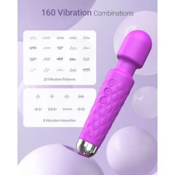 Vibrator Wand, Female Adult Sex Toys, Vibrators for Her, Wand Massager, Clit Stimulator Sex Toy, Dil...