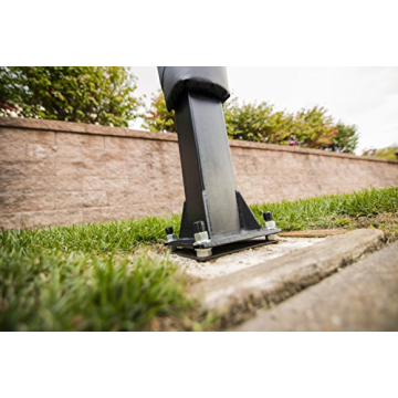 Silverback 60" Basketball System with Adjustable Glass Backboard