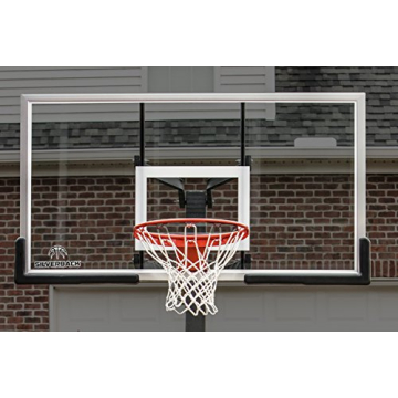 Silverback 60" Basketball System with Adjustable Glass Backboard