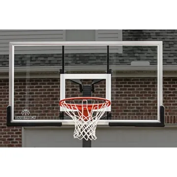 Silverback 60" Basketball System with Adjustable Glass Backboard