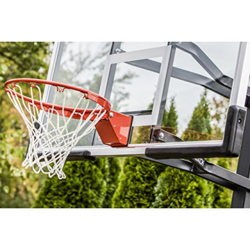 Silverback 60" Basketball System with Adjustable Glass Backboard