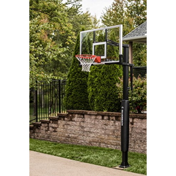 Silverback 60" Basketball System with Adjustable Glass Backboard