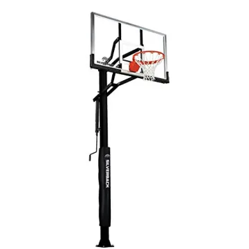 Silverback 60" Basketball System with Adjustable Glass Backboard