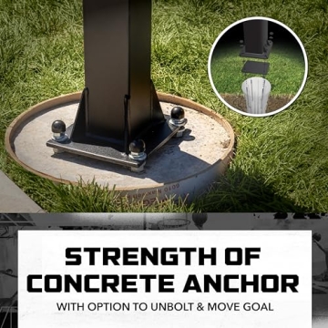 Silverback 60" Basketball System with Adjustable Glass Backboard