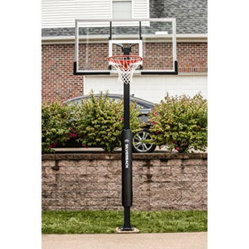 Silverback 60" Basketball System with Adjustable Glass Backboard