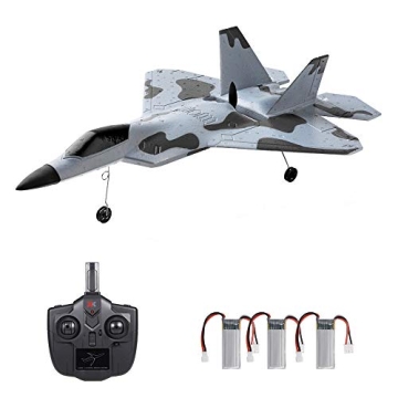 GoolRC WLtoys XKS A180 RC Airplane with 6 Axis Gyro, Brushless Motor & 3 Batteries for Fun Flying Ad...
