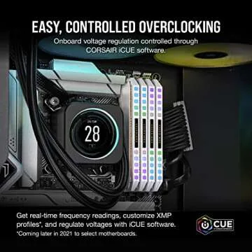 CORSAIR DOMINATOR PLATINUM RGB DDR5 RAM 32GB (2x16GB) 5200MHz CL40 Intel XMP iCUE Compatible Computer Memory - White (CMT32GX5M2B5200C40W)