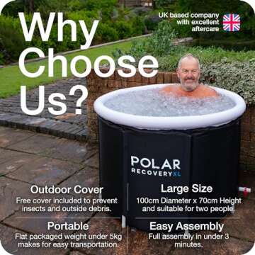 Polar Recovery Tub/Portable Ice Bath for Cold Water Therapy Training/an Ice Bathtub for Athletes - A...