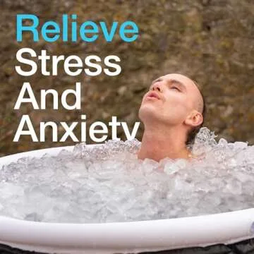 Polar Recovery Tub/Portable Ice Bath for Cold Water Therapy Training/an Ice Bathtub for Athletes - Adult Spa for Ice Baths and Soaking - Outdoor Cold Therapy tub (Black XL)