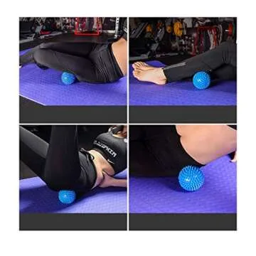 Radical Health Store-Foot Massage Ball Set - Spiky Massager Balls for Deep Tissue, Trigger Point, Feet, Back, Hand, Muscles, Myofascial, Plantar Fasciitis That Massages Away (Red)